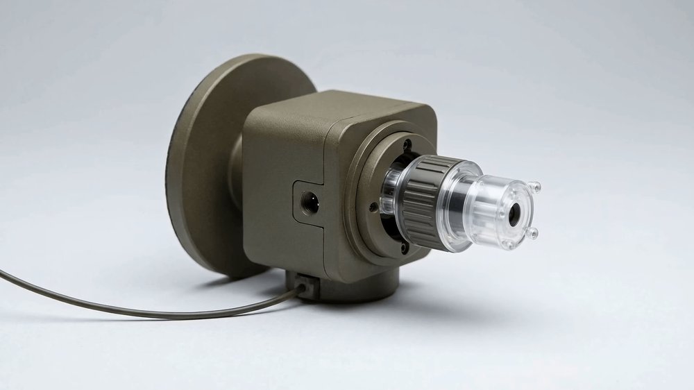 Chemical sensor head.